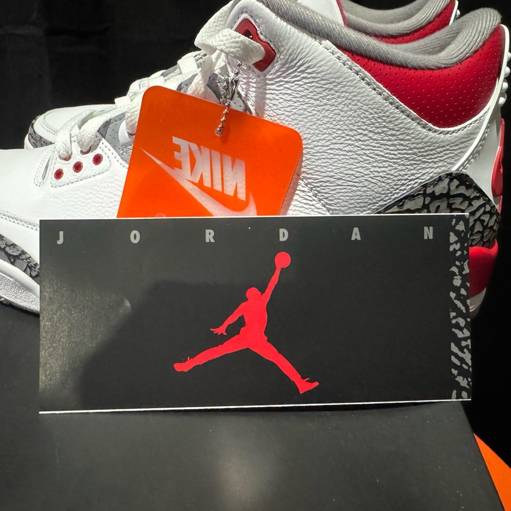 Jordan White and Red Men's Shoes